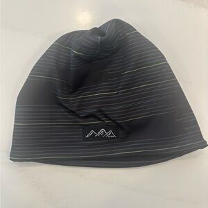 Skida Stripe Black alpine fleece Hat Unisex L/Xl